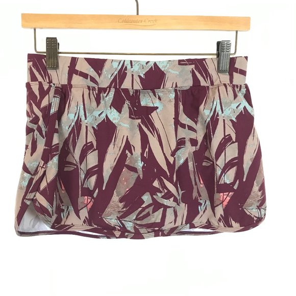 NWT Womens Size 4 Garnet Hill Purple Floral Multicolor Signature Swim Skirt - Picture 1 of 4